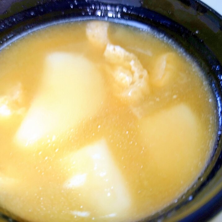 毎日のお味噌汁318杯目*ジャガイモ、油揚げ